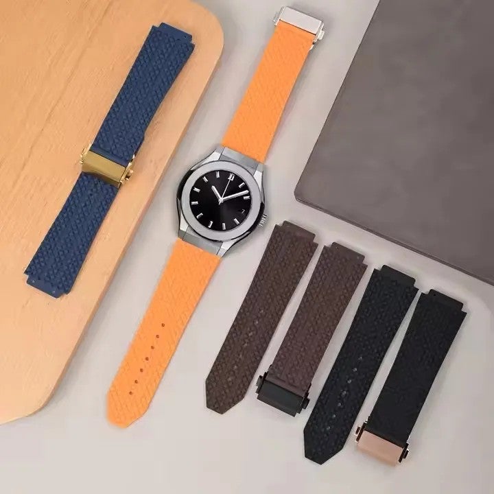 Bluejw Silicone Rubber Watch Bands 25X19X22mm Strap Replacement for Hublo Big-bang Sport Diving Wrist Loop for Men and Women - Image 2