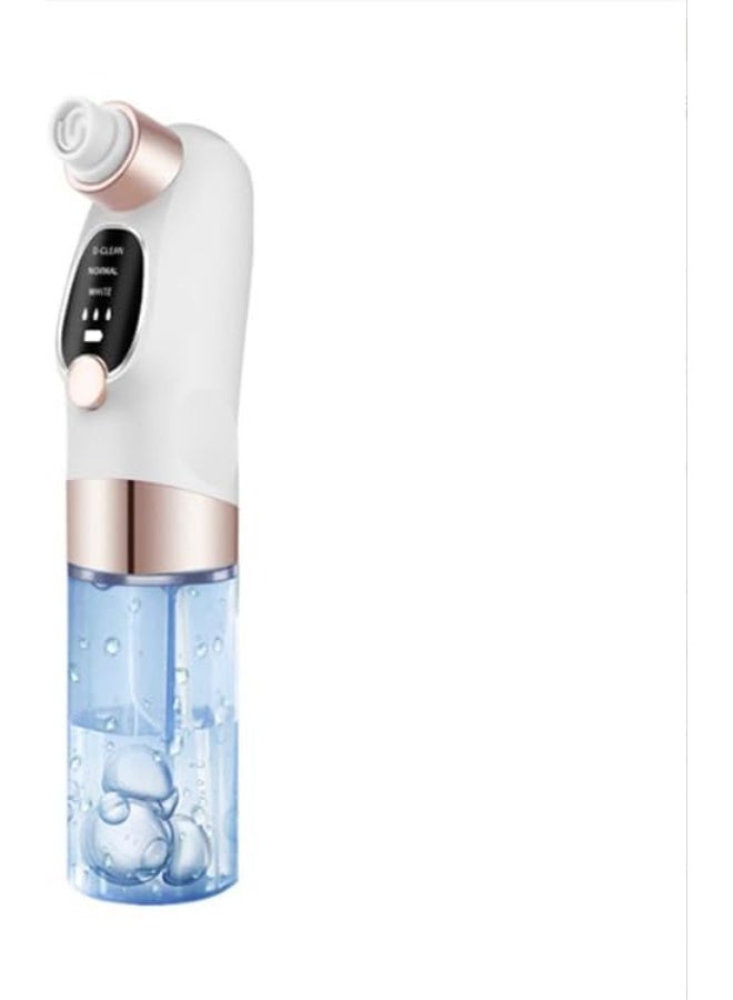 جهاز تنظيف البشرة بالماء والشفط – منظف مسام عميق بخزان ماء مدمج 3 أوضاع – أبيض × روز جولد - Image 1