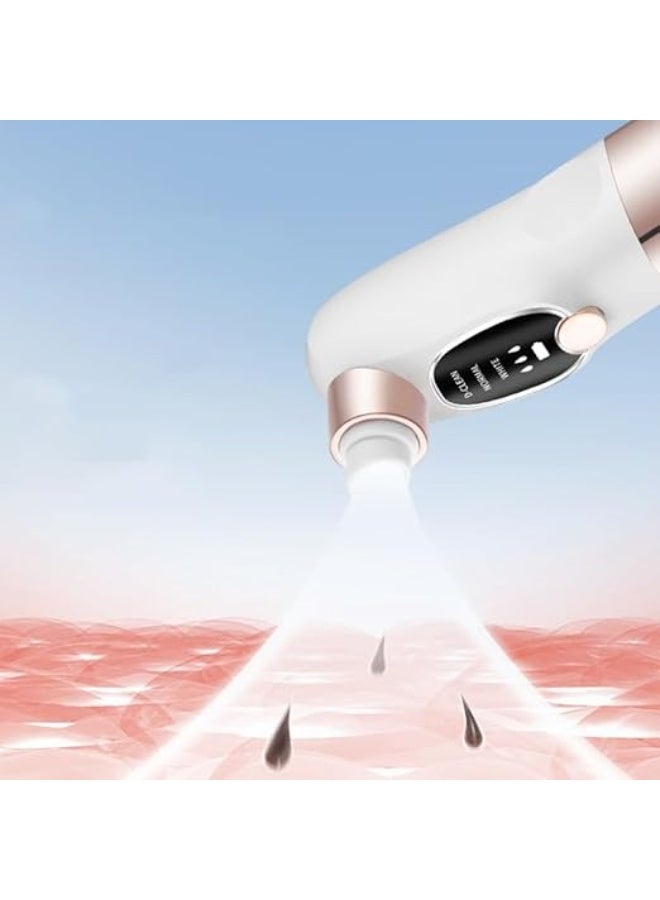 جهاز تنظيف البشرة بالماء والشفط – منظف مسام عميق بخزان ماء مدمج 3 أوضاع – أبيض × روز جولد - Image 5