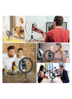 Generic 10.2'' Dimmable Selfie Ring Light with Adjustable Stand and Phone Holder, LED Circle Light with 3 Color Modes (3500K-6500K) and 10 Brightness Levels for TikTok, Live Streaming, and Makeup.  - Image 3