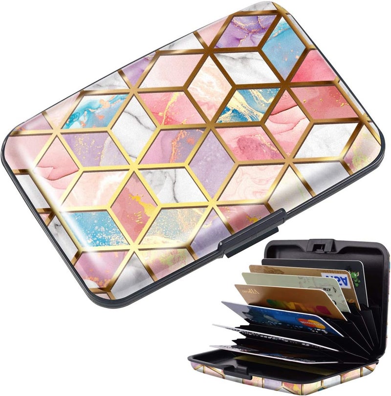 Coco Rossi Mini Credit Card Holder for Women or Men,RFID Blocking Slim Hard Card Case ID Case Travel Wallet - Image 4