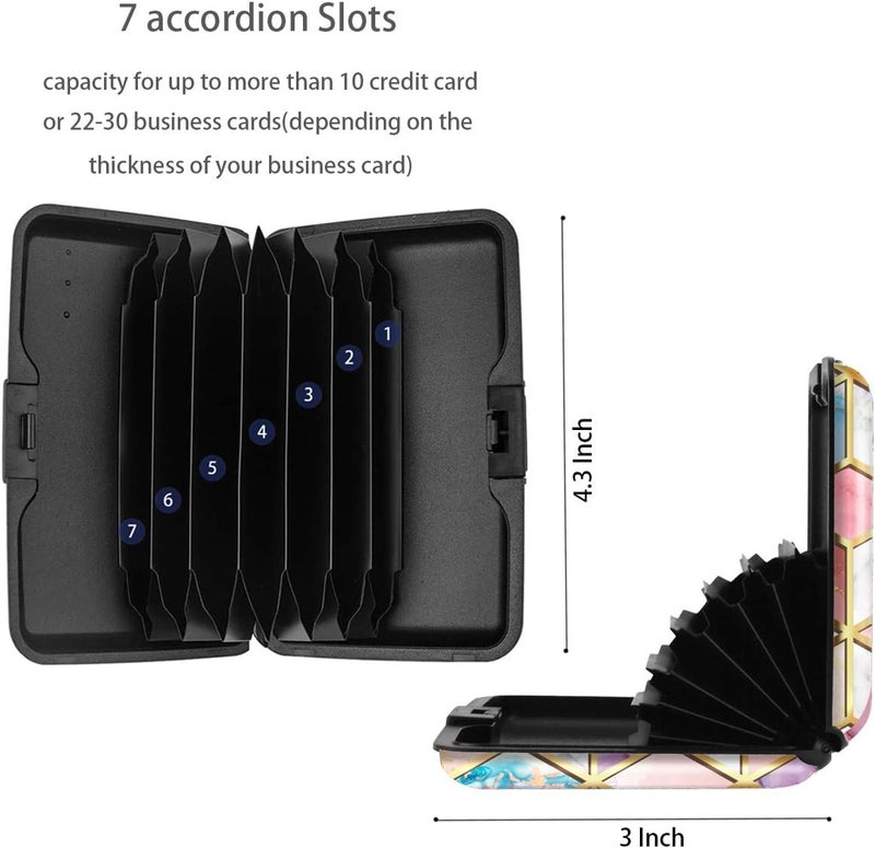 Coco Rossi Mini Credit Card Holder for Women or Men,RFID Blocking Slim Hard Card Case ID Case Travel Wallet - Image 5
