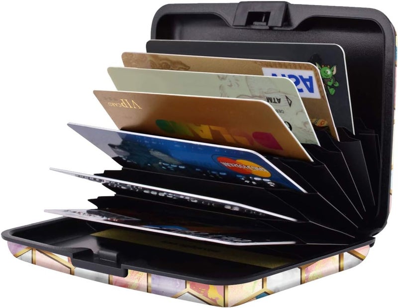 Coco Rossi Mini Credit Card Holder for Women or Men,RFID Blocking Slim Hard Card Case ID Case Travel Wallet - Image 2