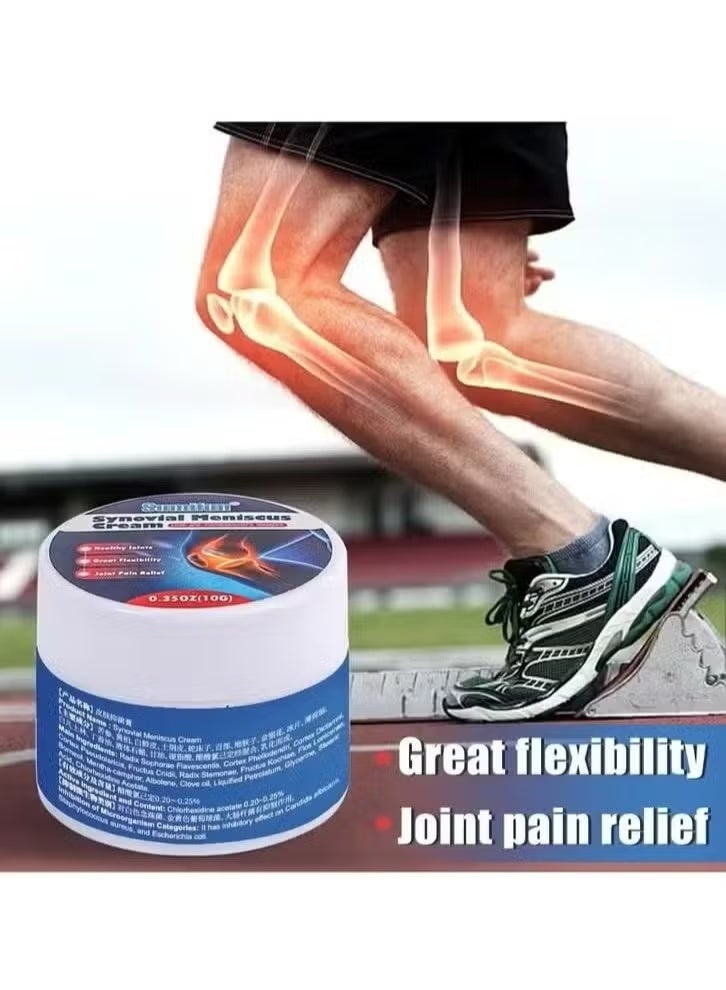 Knee Joint Pain Relief Ointment, Meniscus Damage, Knee & Leg Arthritis Cream, Fast Absorbing, Tenosynovitis in Hand & Foot, Cooling Gel, Fast Acting Joint & Bone Treatment Cream for Muscle & Joint Pain