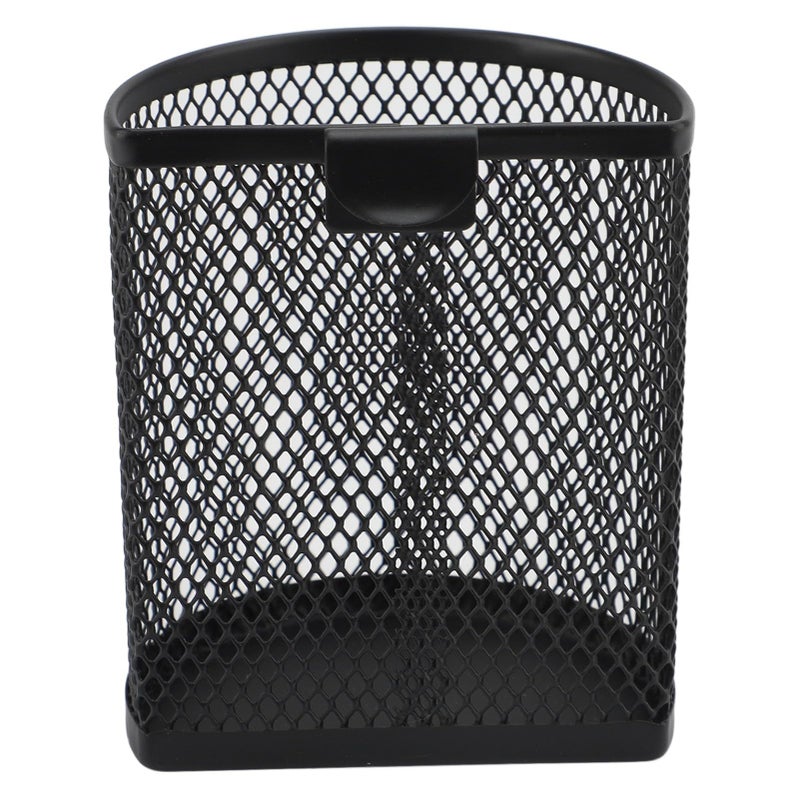 Black Metal Mesh Pen Holder Hook Desk Organizer 9 5x8x5 5cm - Image 4