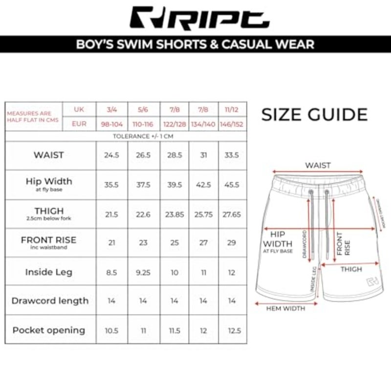 Ript Essentials Boy's Ript Essentials Boy's Quick Dry Uv 50 Sun Protection Peach Finish Swimming Swim Shorts Trunks Swim Trunks pack of 1 - Image 4