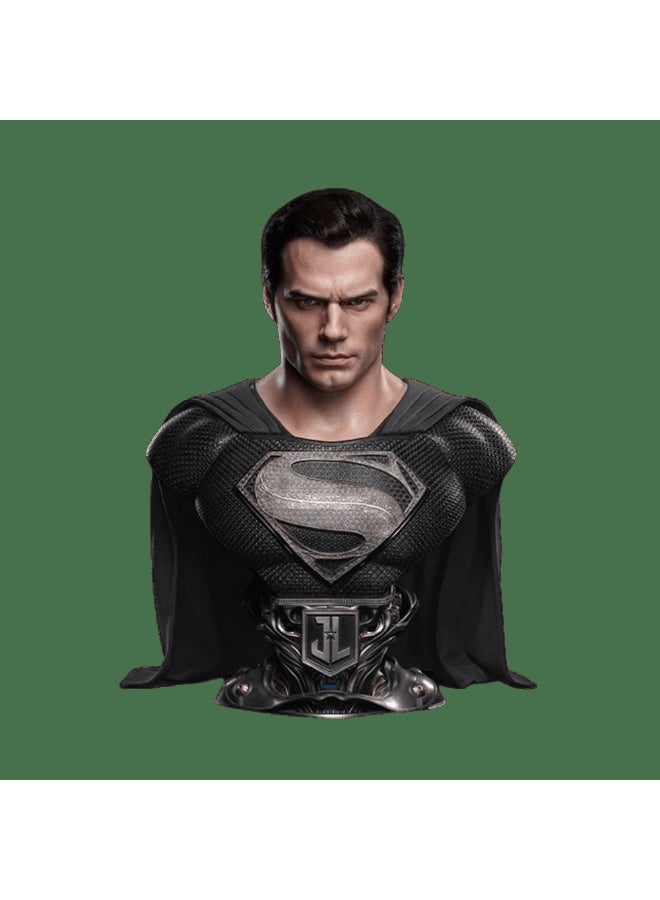 San-Ei DC Superman ( Black Suit ) Life-size Bust By Queen Studios 