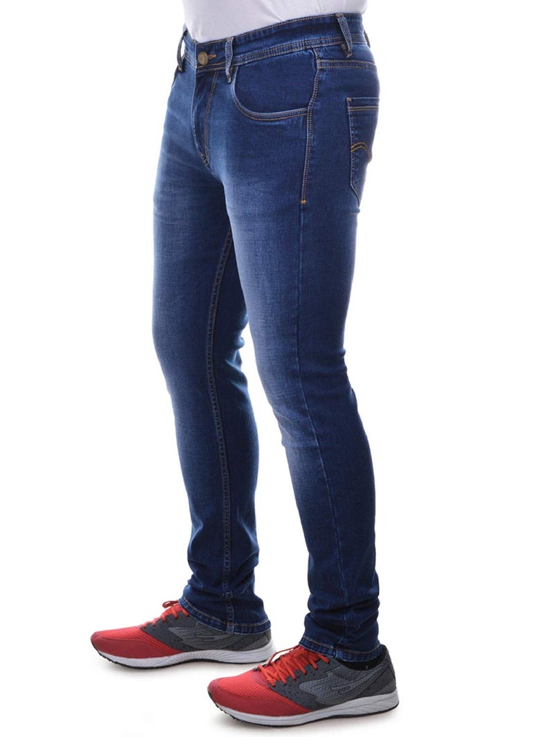 Ben Martin Men's Slim Fit Stretchable 32 Size Dark Blue Cotton Denim Jeans Pant for Men, JJ3-14 - Image 3