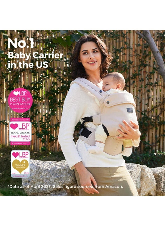 Momcozy Baby Carrier- Ergonomic, Cozy and Lightweight Carrier for 7-44lbs, Effortless to Put On - Image 4