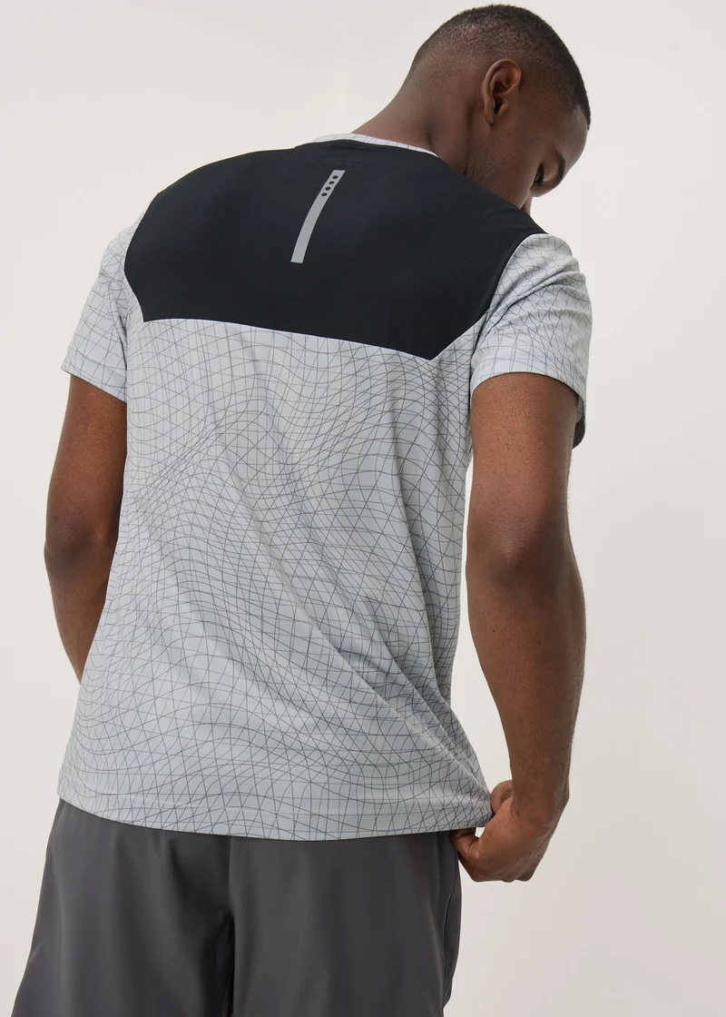 Matalan Souluxe Grey Wavy Line T-Shirt