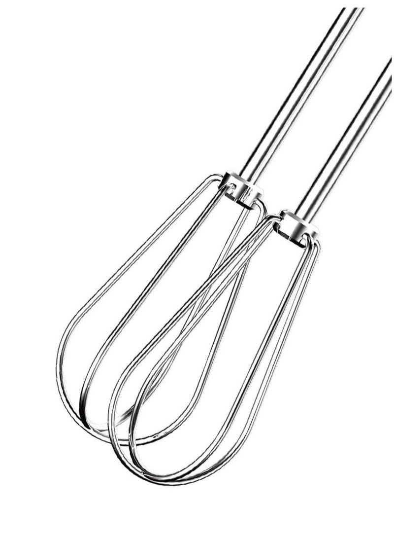 دوتس خلاط يدوي كهربائي خفق 5 سرعات مع توربو ، 120 واط 90 ثانية لإكمال خفق البيض من الفولاذ المقاوم للصدأ للمطبخ، تشمل الخفاش وخفافات العجين، أبيض - Image 3