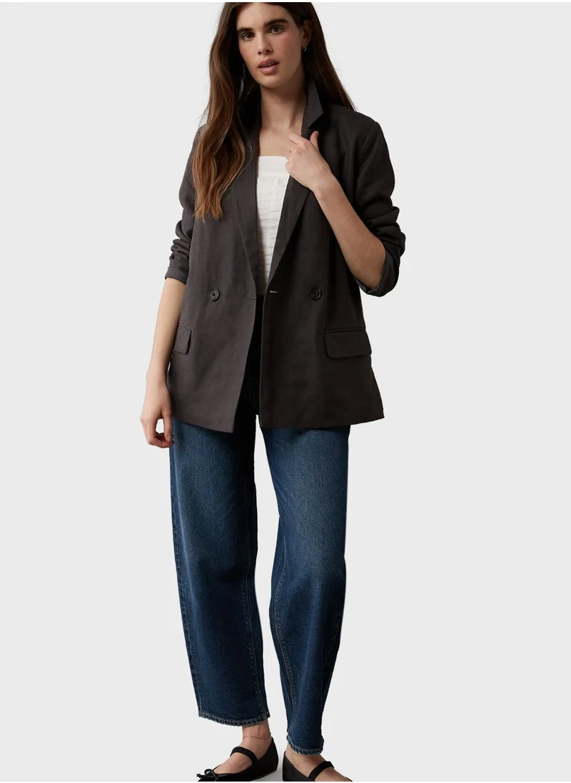 امريكان ايجل Oversized Double Breasted Blazer