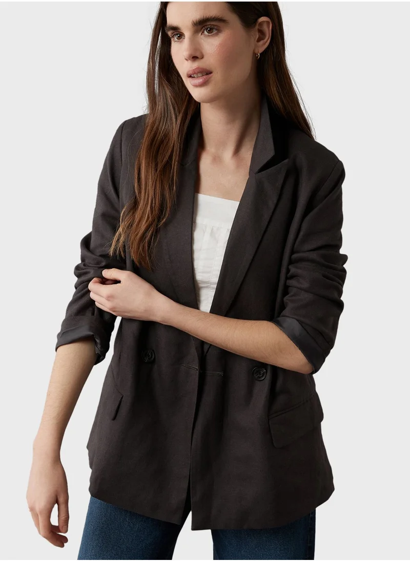 امريكان ايجل Oversized Double Breasted Blazer