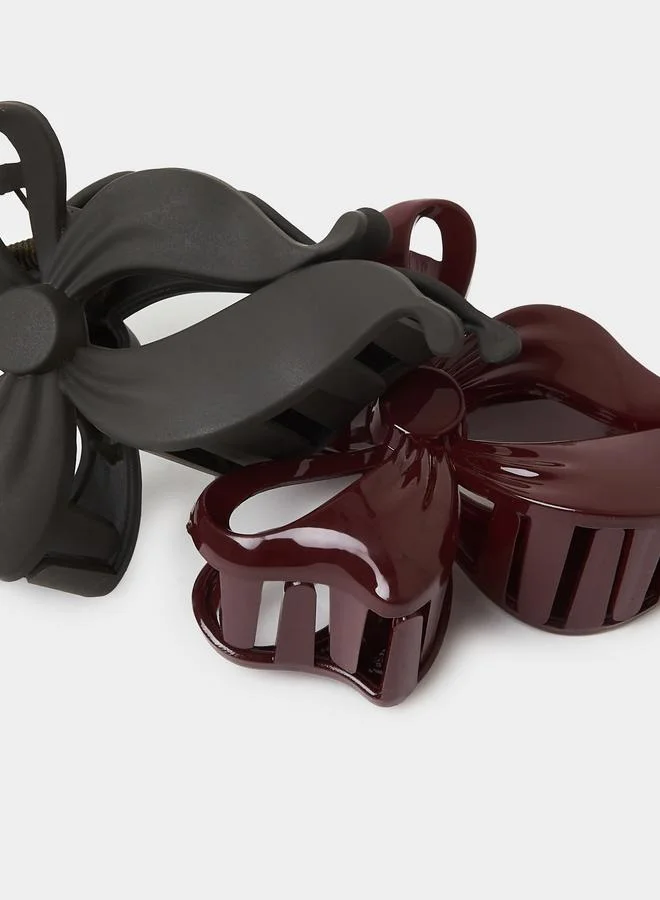 Styli  Set of 2 - Bow Claw Clips for Women | Best Price UAE
