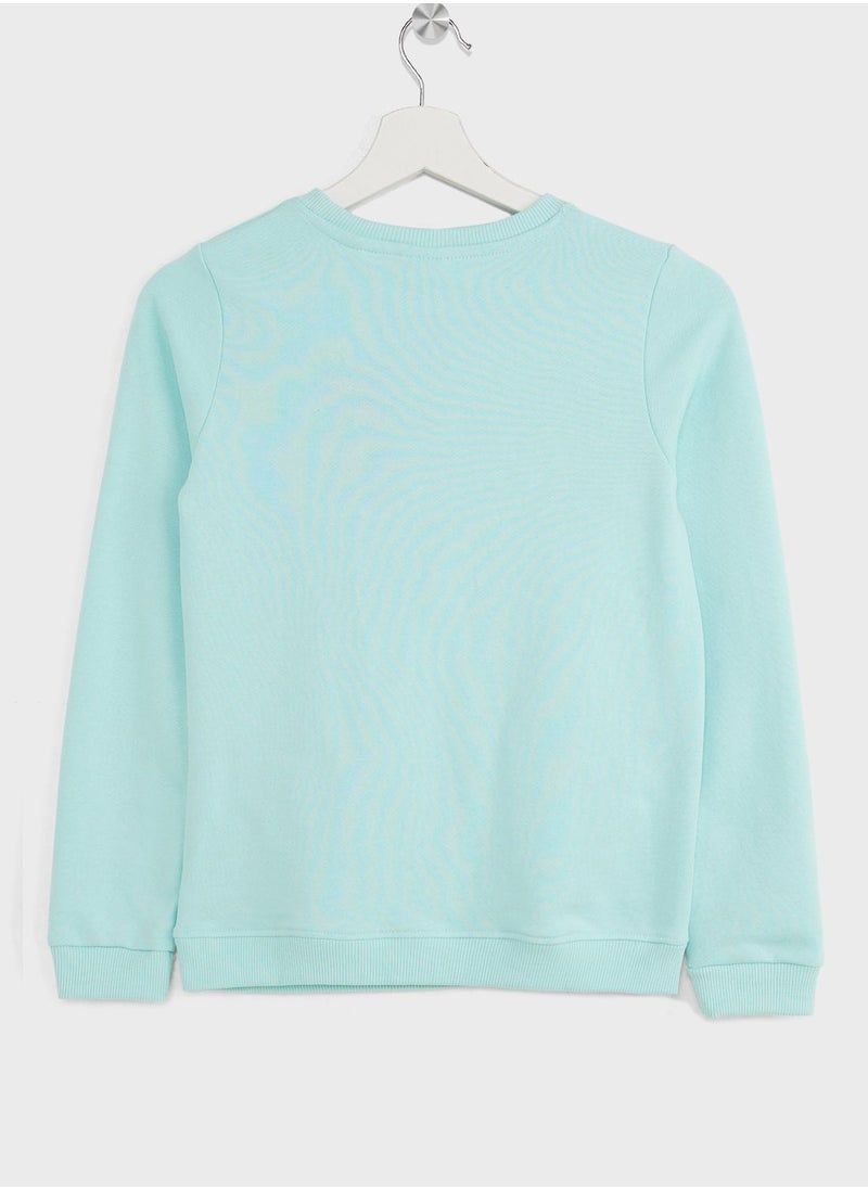 Pinata - Girls Heart Printed Sweatshirt - Image 1
