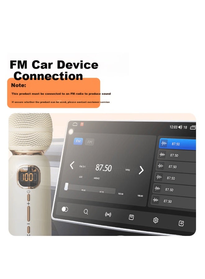 Soaiy Mk29 Wireless Bluetooth Car Microphone Ktv Fm Transmitter Car Karaoke Singing Microphone For Quanmin K Ge - Image 1