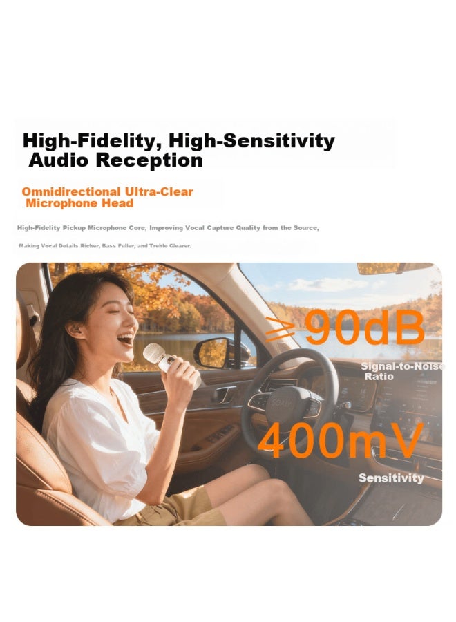 Soaiy Mk29 Wireless Bluetooth Car Microphone Ktv Fm Transmitter Car Karaoke Singing Microphone For Quanmin K Ge - Image 2