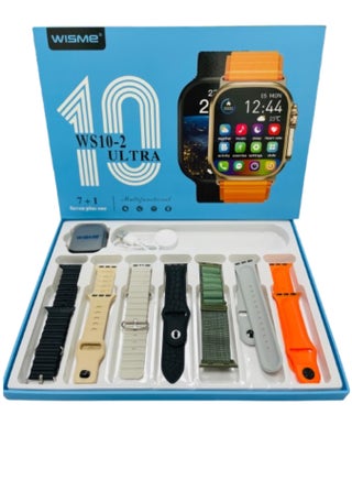 Smart Watch Series 10 with 7 in 1 Straps Full Touch Color Screen Bluetooth Calling Health and Sports Smartwatch Multicolor - pzsku/Z55FB30BCF197E87E39EEZ/45/1750243781/1eb31c1a-bd99-4eb1-9bf7-9067603c7a57