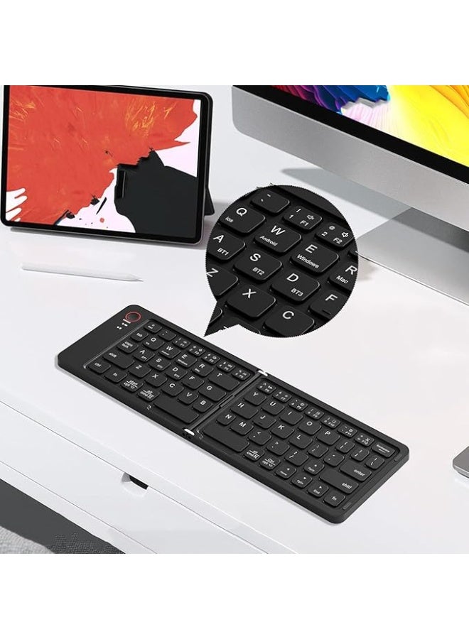 بي تي لوحة مفاتيح BT قابلة للطي بتقنية Scissor Foot - Image 2