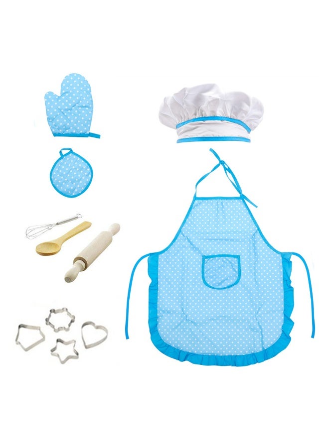11-Piece Chef Role Play Set – Kids Dress-Up Chef Costume with Pretend Kitchen Accessories, Cooking Role Play Toy Set - Image 1