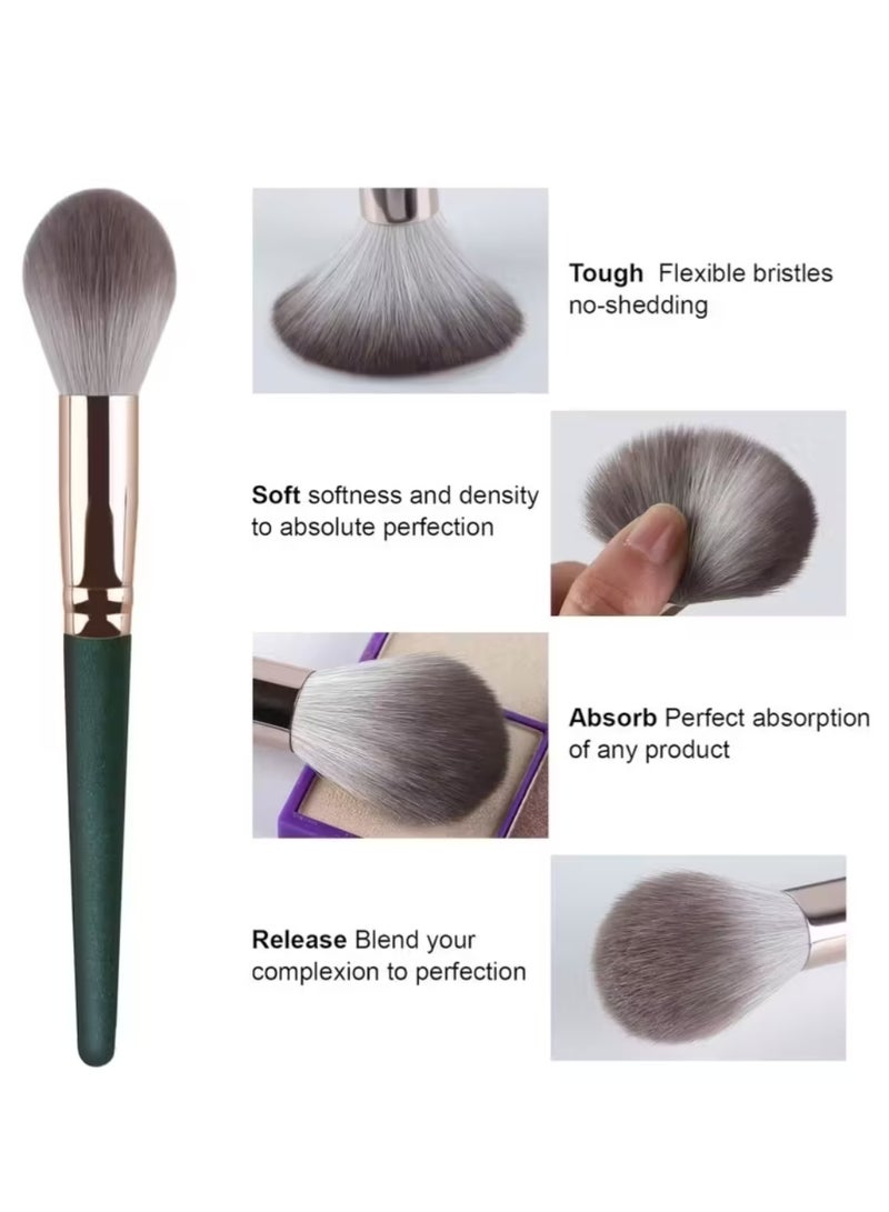 ZedAura 14 Pcs Professional Makeup Brush Set Essential Cosmetic Brushes for Face & Eyes Ultra-Soft Synthetic Fur Bristles for Foundation, Eye Shadow, Blush & Blending - Image 4