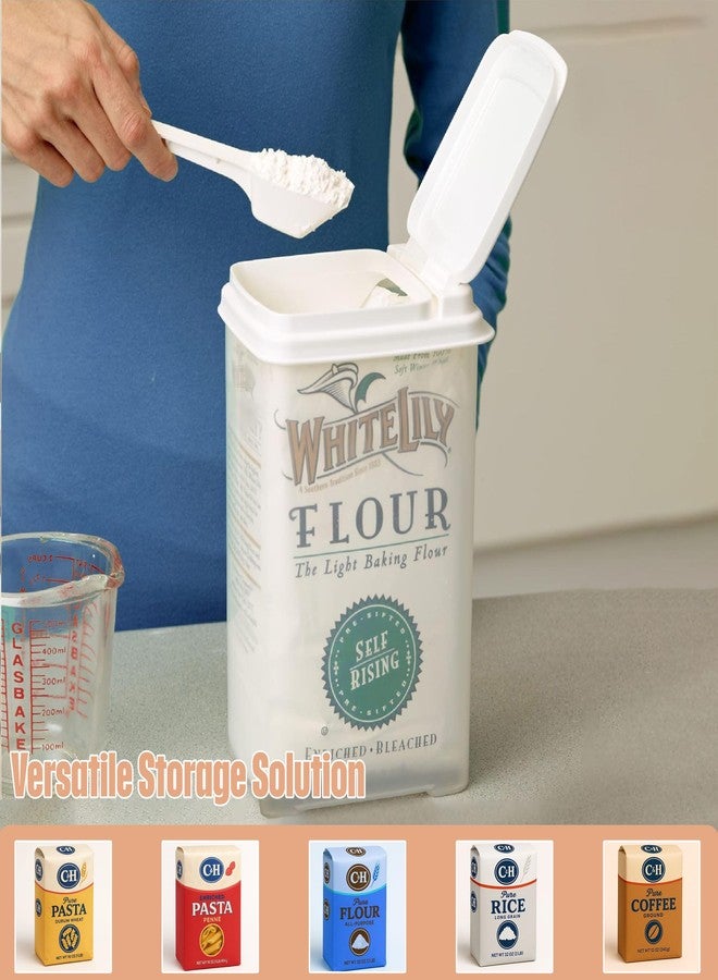 Buddeez Flour and Sugar Container - 3.25 Quart All Purpose Kitchen Organization and Storage Unit, Large Food Storage Container For Kitchen and Organizing Your Pantry (with Scoop) - Image 4