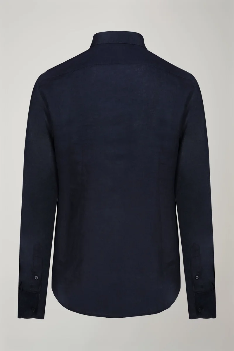 Doppelganger  Men's casual shirt classic collar 100% - DK Blue for Men | Best Price UAE