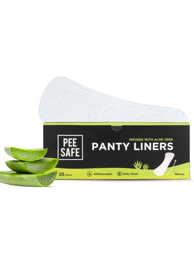 PEESAFE Aloe Vera Panty Liners For Extra Comfort Set Of 1, 25 Liners  - Image 1