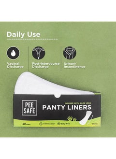 PEESAFE Aloe Vera Panty Liners For Extra Comfort Set Of 1, 25 Liners  - Image 3