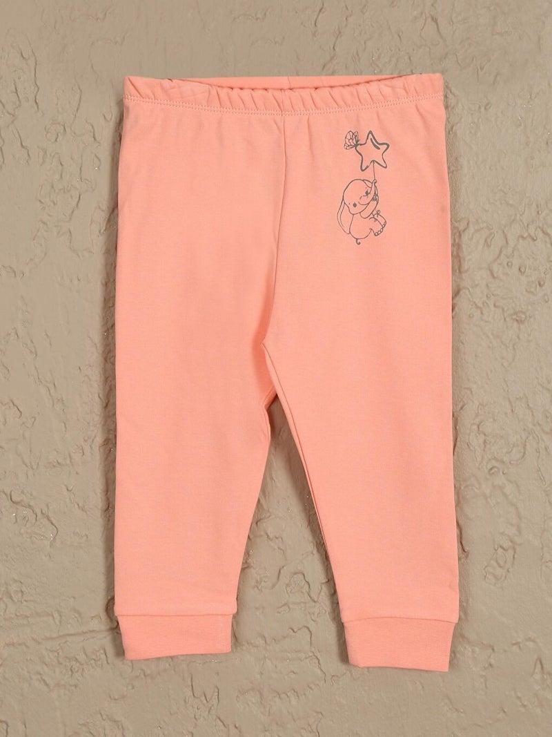 Luggi Baby Basic Patterned 2-Pack Baby Girl Bottoms Without Booties 3 Months-3 Years  - Image 2