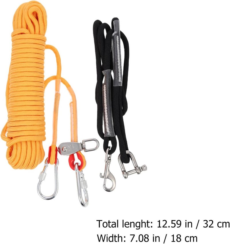 Heavy Duty Dog Tie-Out Cable Nylon 15m Camping Pet Chain Outdoor Puppy Runner Cable for Dogs - Image 2