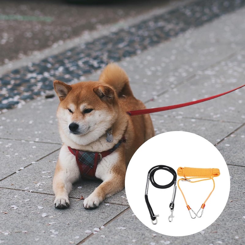 Heavy Duty Dog Tie-Out Cable Nylon 15m Camping Pet Chain Outdoor Puppy Runner Cable for Dogs - Image 5