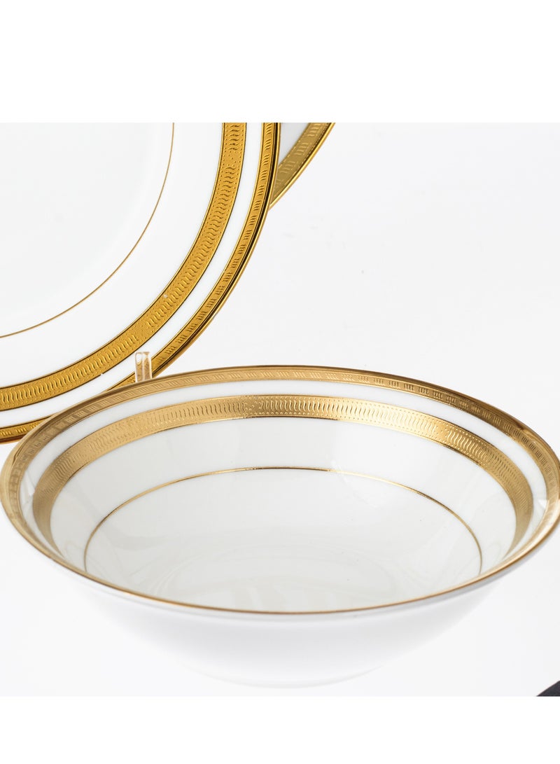 دانيا طقم سفرة 16 قطعة 4 أشخاص بورسلان نقش ذهبي - Image 3