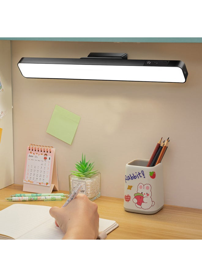 Generic - Eye Protection Student Desk Lamp Dormitory Bedroom Bedside Cool Shot Lamp Learning And Reading Special Rechargeable Dual-purpose Hanging Light Supplementing Lamp-Color:Snow Fox White Foundation Charging And Inserting Dual Touch (990 Million) Three Color Temperature Dimming Color - Image 1