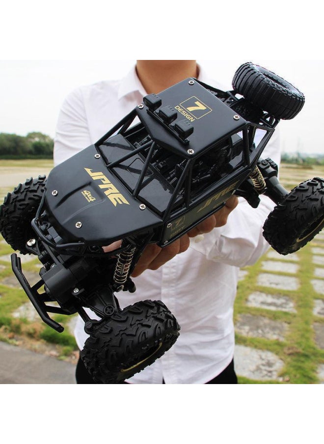 Drift Remote Control Car Large Off-road Vehicle Four-wheel Drive Climbing Big Bike High Speed Racing Boy Charging Toy Car Now-Colour:Large Size 28cm Climbing Car Black 15km/h-Proportion:Comes With A Set Of Rechargeable Batteries + Screwdriver + Charging Cable  - Image 1