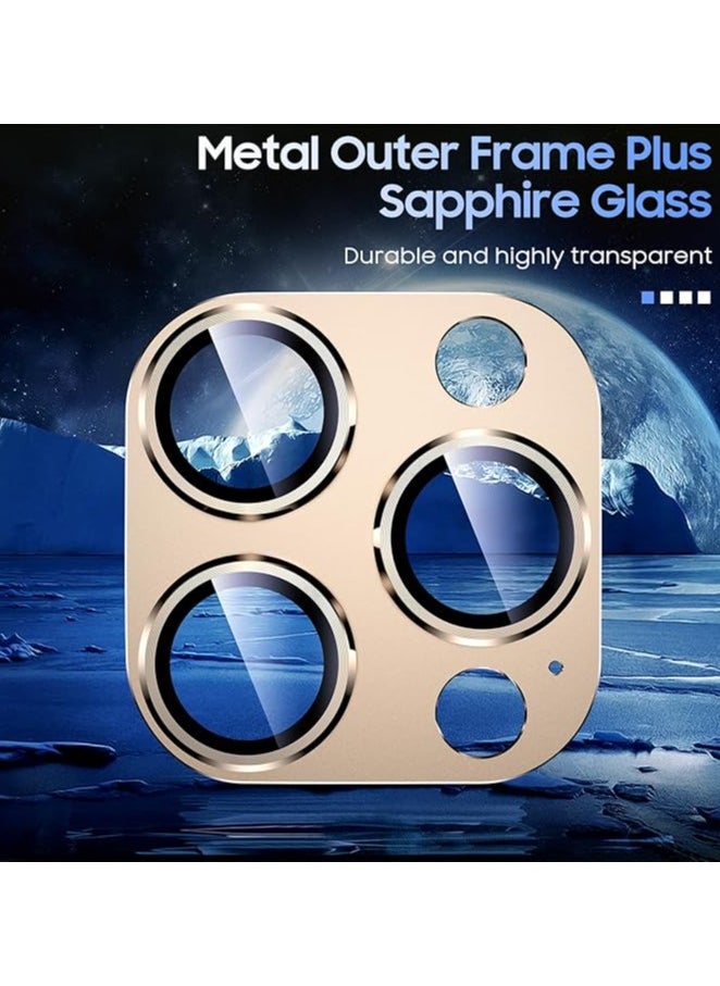 Generic Camera Lens Protector for iPhone 16 Pro/iPhone 16 Pro Max  [Drop Protection] [Full Coverage] [3D Metal] [Case Friendly] Tempered Glass Camera Cover —Bronze  - Image 4