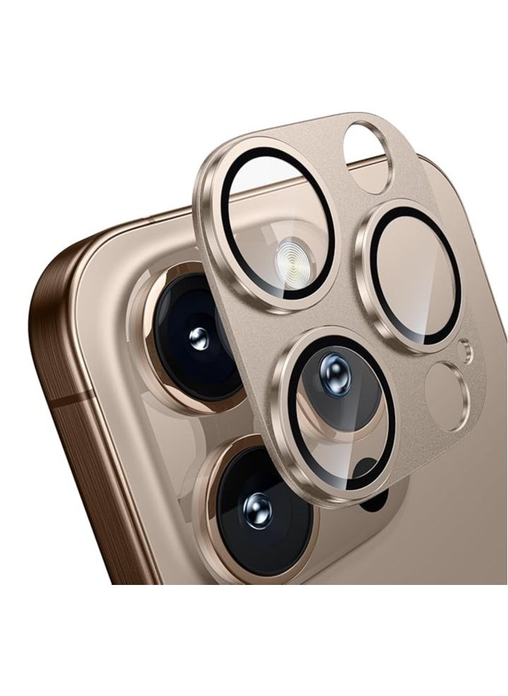 Generic Camera Lens Protector for iPhone 16 Pro/iPhone 16 Pro Max  [Drop Protection] [Full Coverage] [3D Metal] [Case Friendly] Tempered Glass Camera Cover —Bronze  - Image 1