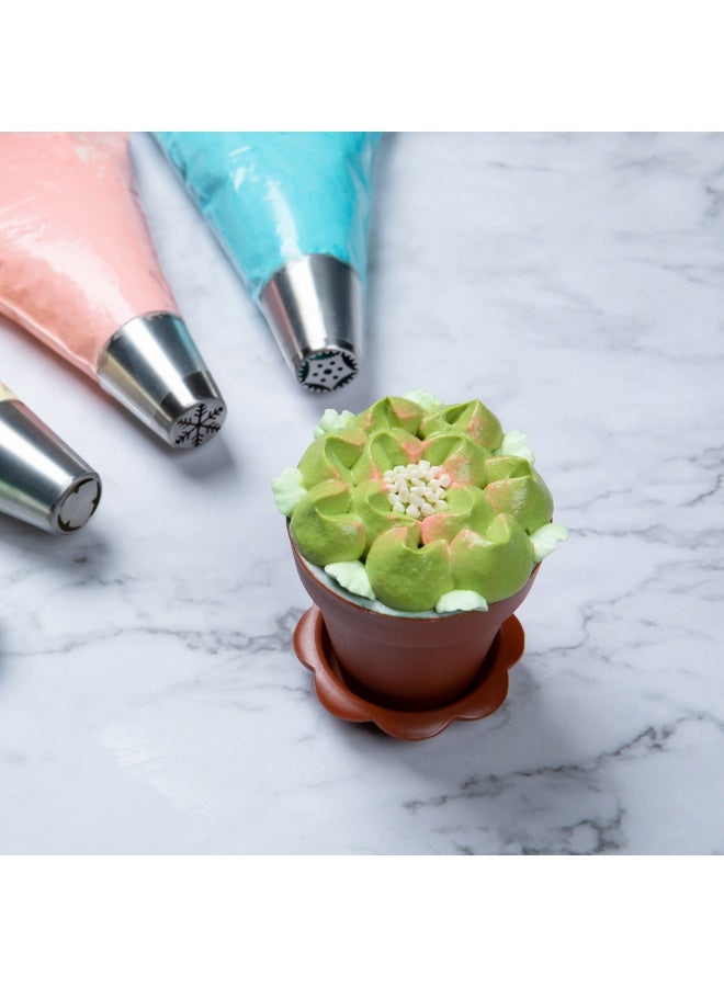 Restaurantware رأس أنابيب روسي، رأس أنابيب كعكة بتلات 1 - #39، مقاوم للتآكل، رأس تزيين من الفولاذ المقاوم للصدأ لتزيين الكريمة، قابل للغسل في غسالة الصحون، لتزيين الكب كيك، الكعك، أو البسكويت - Image 3