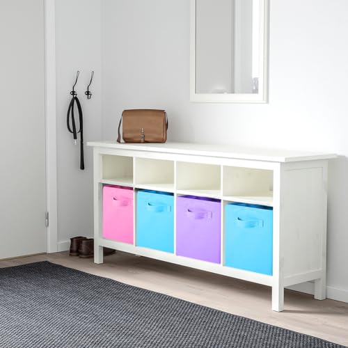PowerKing Collapsible Storage Cubes with Handles, Fabric Foldable Bins for Closet Shelves, Durable Organization Storage Bins, 10.5'' x 11'' x 10.5'' (Lavender+Light Blue+Pink, 6Pack) - Image 2