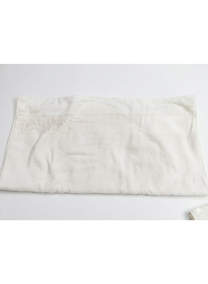 Large cotton towel with a velvet lining, measuring 90x170 cm. - Image 2
