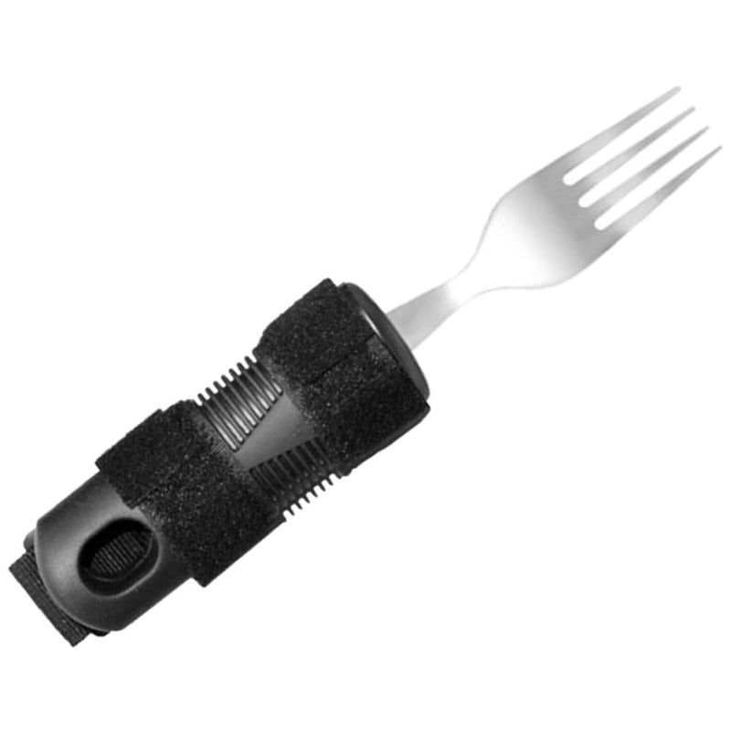 Anti Shake Fork with Wide Non Slip Handle Stainless Steel Eating Aid for Hand Tremors Elderly Disabled Adults - Image 2