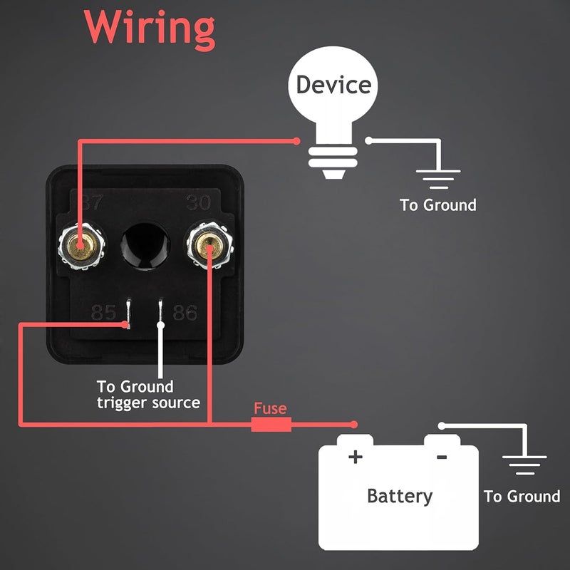 Hamolar 2 Pack 12V DC 120A Starter Relay Switch Car Heavy Duty Split Charge with 6 x 1/4 Terminal for Truck Boat Marine - Image 3