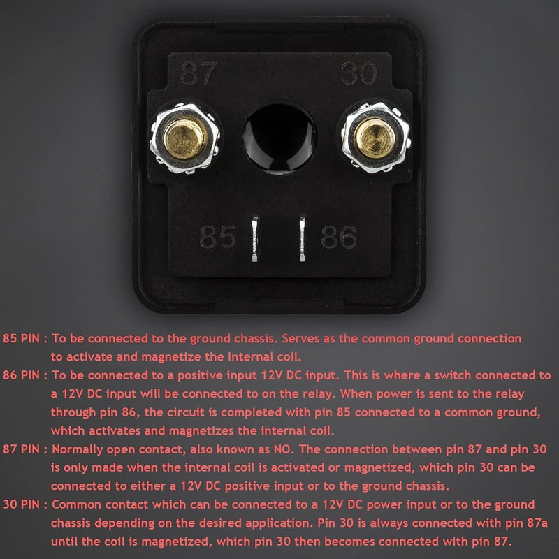 Hamolar 2 Pack 12V DC 120A Starter Relay Switch Car Heavy Duty Split Charge with 6 x 1/4 Terminal for Truck Boat Marine - Image 4