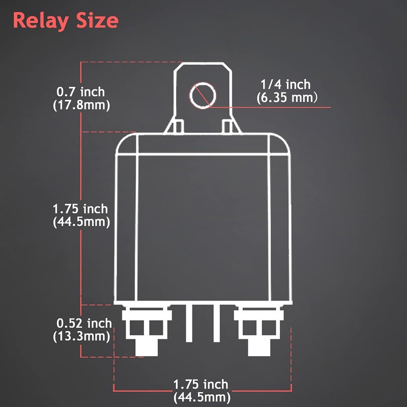 Hamolar 2 Pack 12V DC 120A Starter Relay Switch Car Heavy Duty Split Charge with 6 x 1/4 Terminal for Truck Boat Marine - Image 5