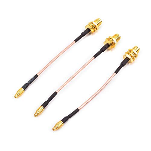 FPVKing FPV Antenna Extension Cable Adapter 95mm37inch MMCX to SMA Female Low Loss Antenna for FPV Racing Drone Quadcopter DIY Accs - Image 1