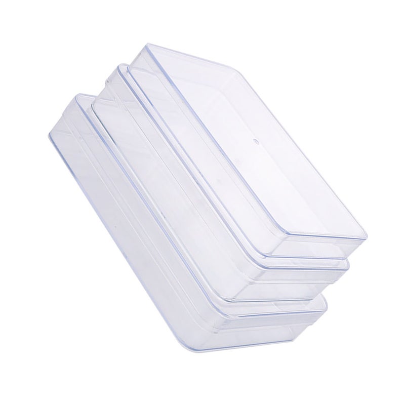 3pcs Storage Box Makeup Storage Box Cupcake Case (Transparent) - Image 1