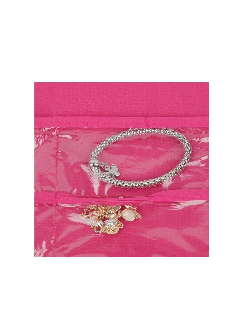 AS SEEN ON TV Double Sided Hanging Jewellery Organizer Storage Pockets for Holding Necklace Bracelets Rings and Earrings  - Image 3