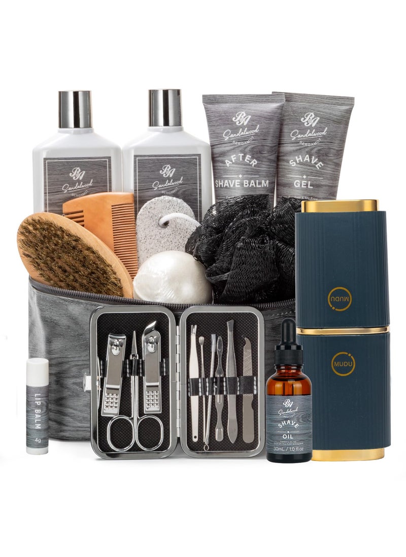 RA ROSA ACCA - Grooming Kit for Men Mens Gifts Skin Care Set Beard Kit Skin Care for Men Gifts for Boyfriend Bubble Skincare Set Anniversary Gifts for Men Dad - Image 1