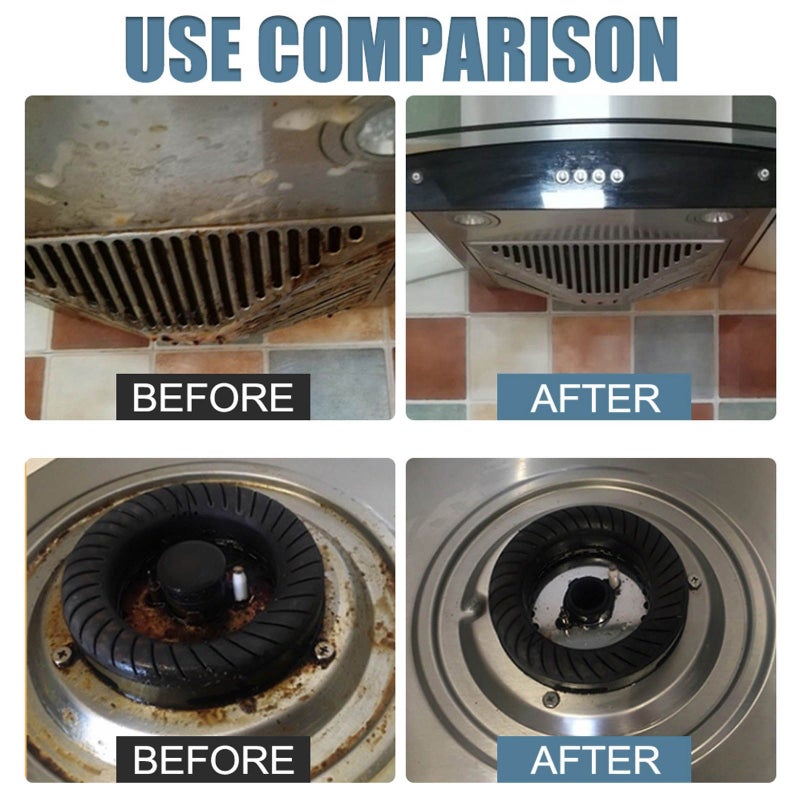Jaysuing Kitchen Cleaning Foam Agent Kitchen Stove Kitchenware Cleaning Oil Stain Rust Remover Cleaner - Image 5