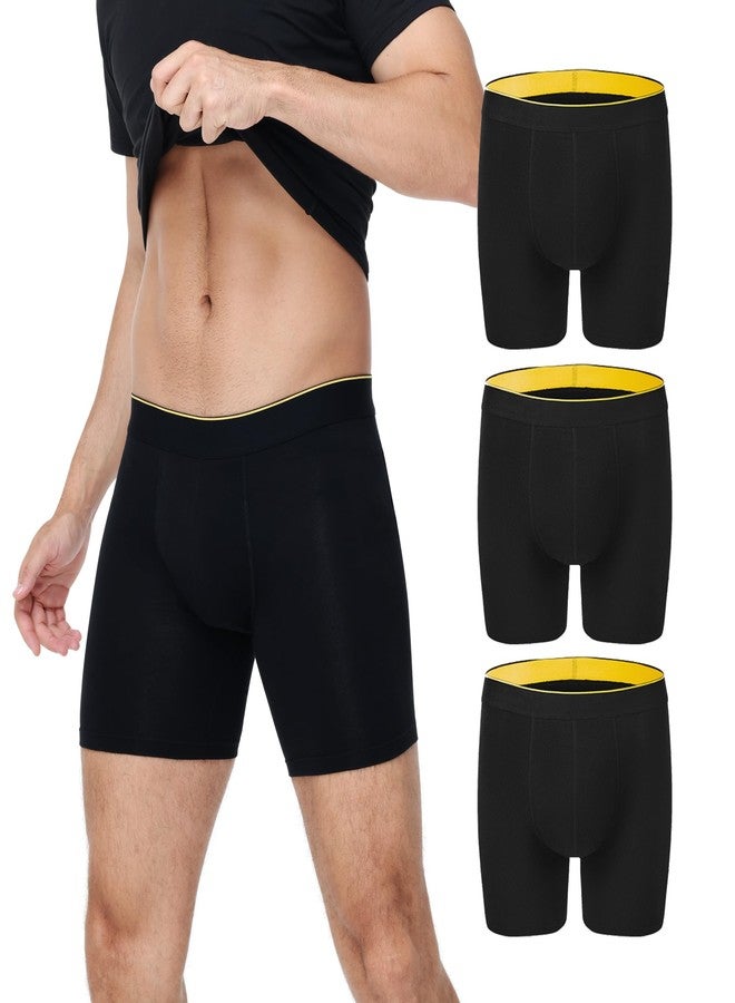 BATTEWA Full Coverage Incontinence Underwear for Men Overnight Leak Proof Boxer Briefs Protective Underpants for Male Bladder Control Absorbency 100ml, 3Pack (XL, Black - Image 1